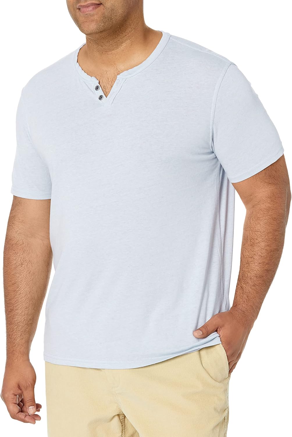 Lucky Brand Mens Venice Burnout Notch Neck Tee Shirt Review