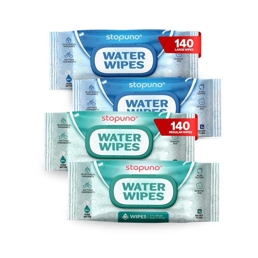 Stopuno Water Wipes Bundle - Gentle & Pure for Sensitive Skin