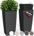 Mueller M-Resin Heavy Duty Tall Planter 2-Piece Set - Modern Drainage