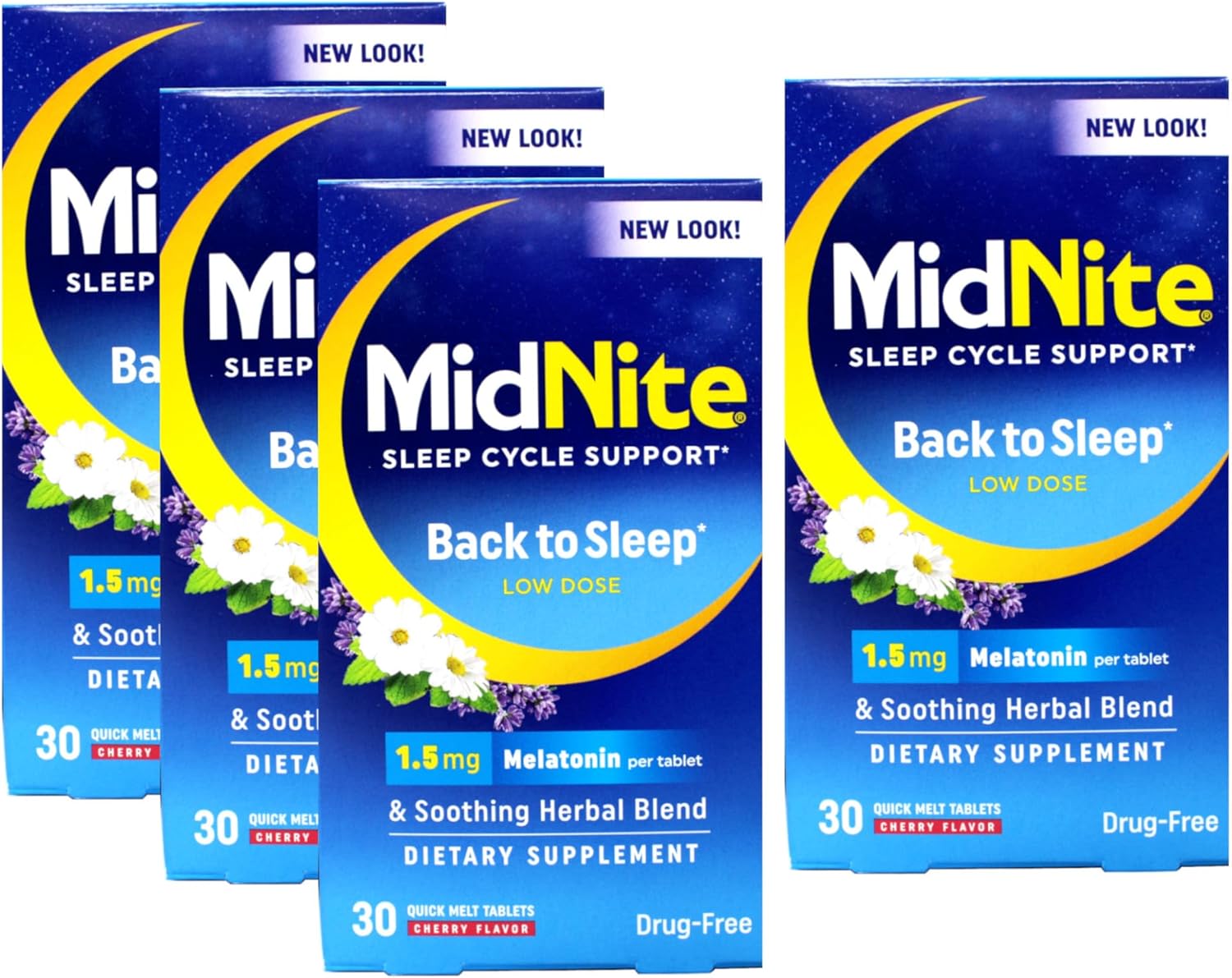 MidNite Sleep Cycle Support with Low Dose Melatonin Tablets