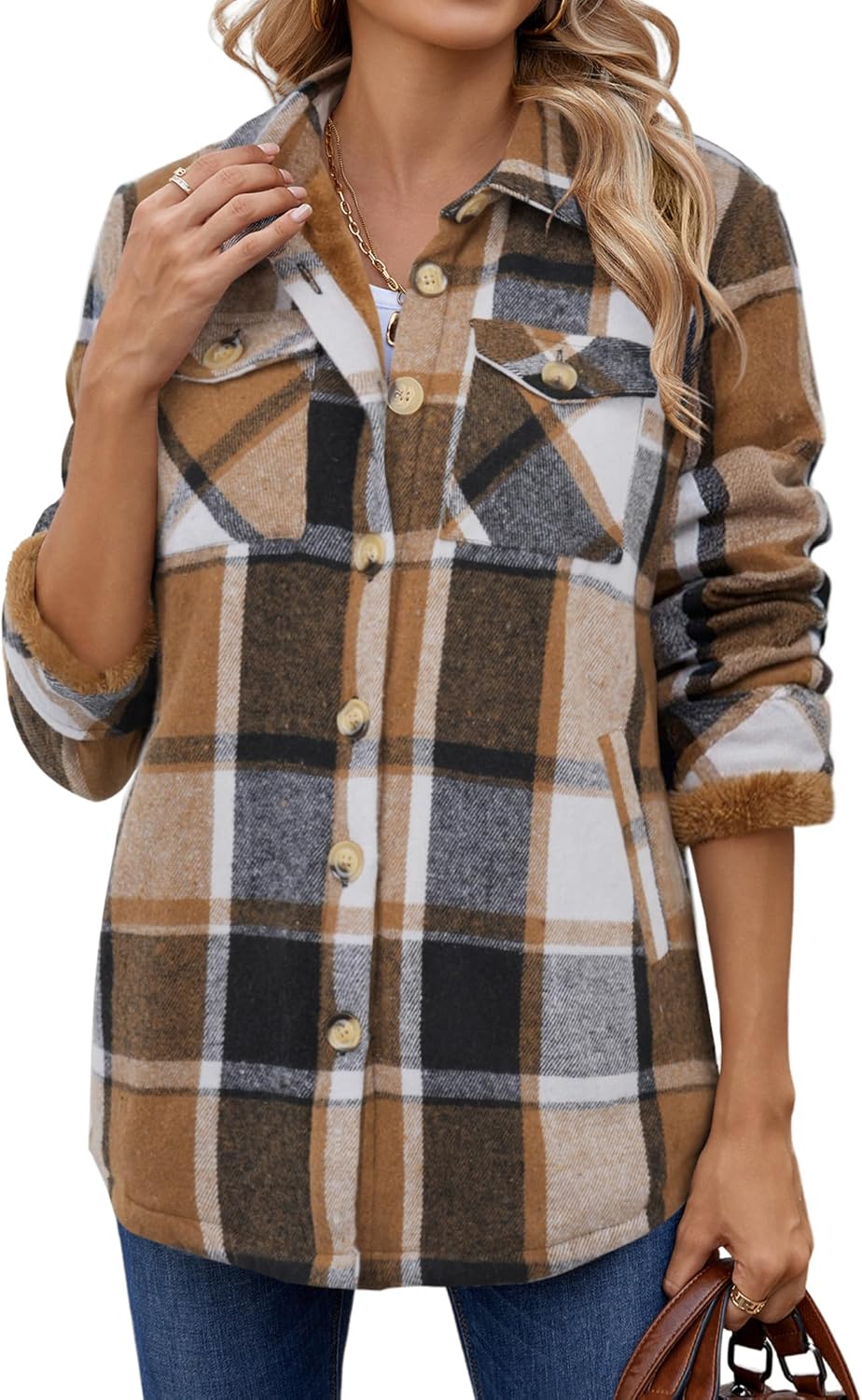 Zeagoo Women's Fleece Sherpa Jacket for Cozy Winter Style