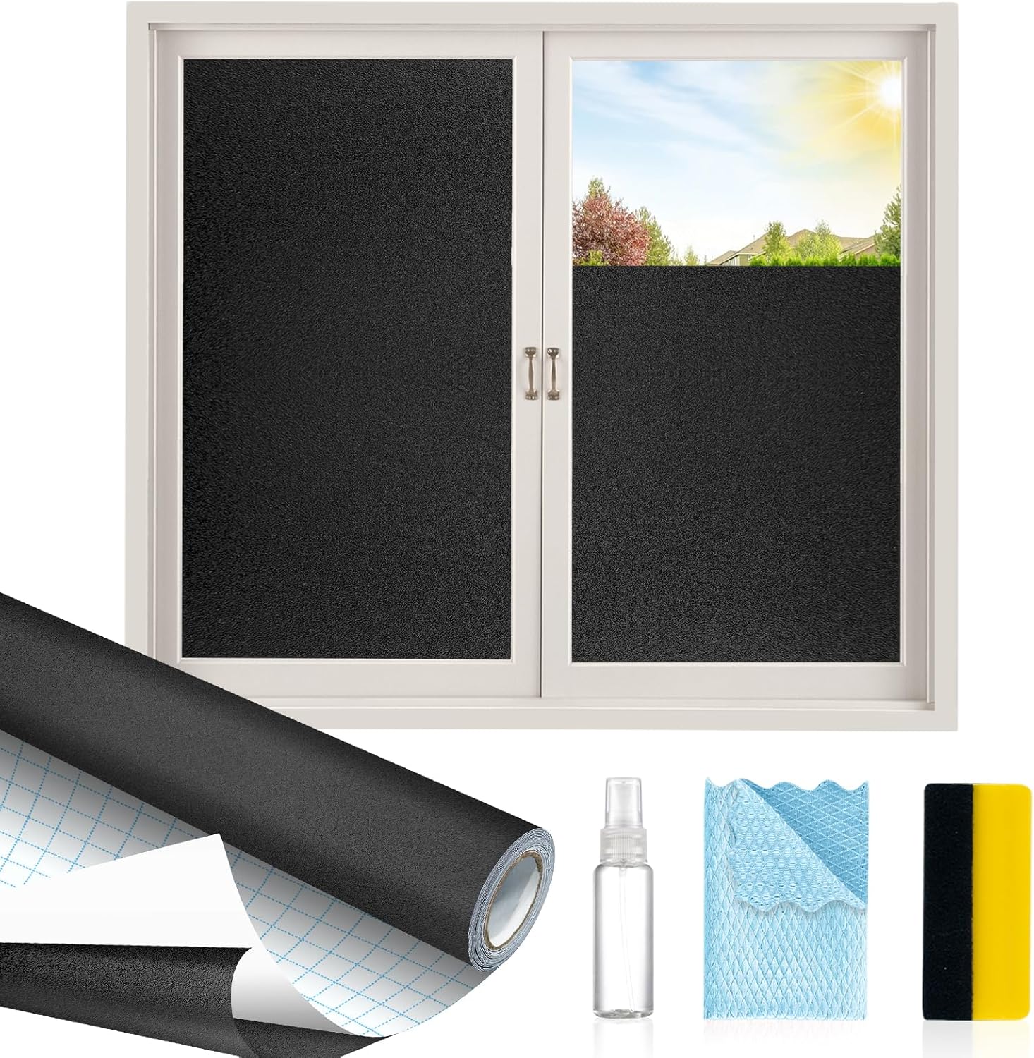 Total Blackout Window Privacy Film for Complete Light Control
