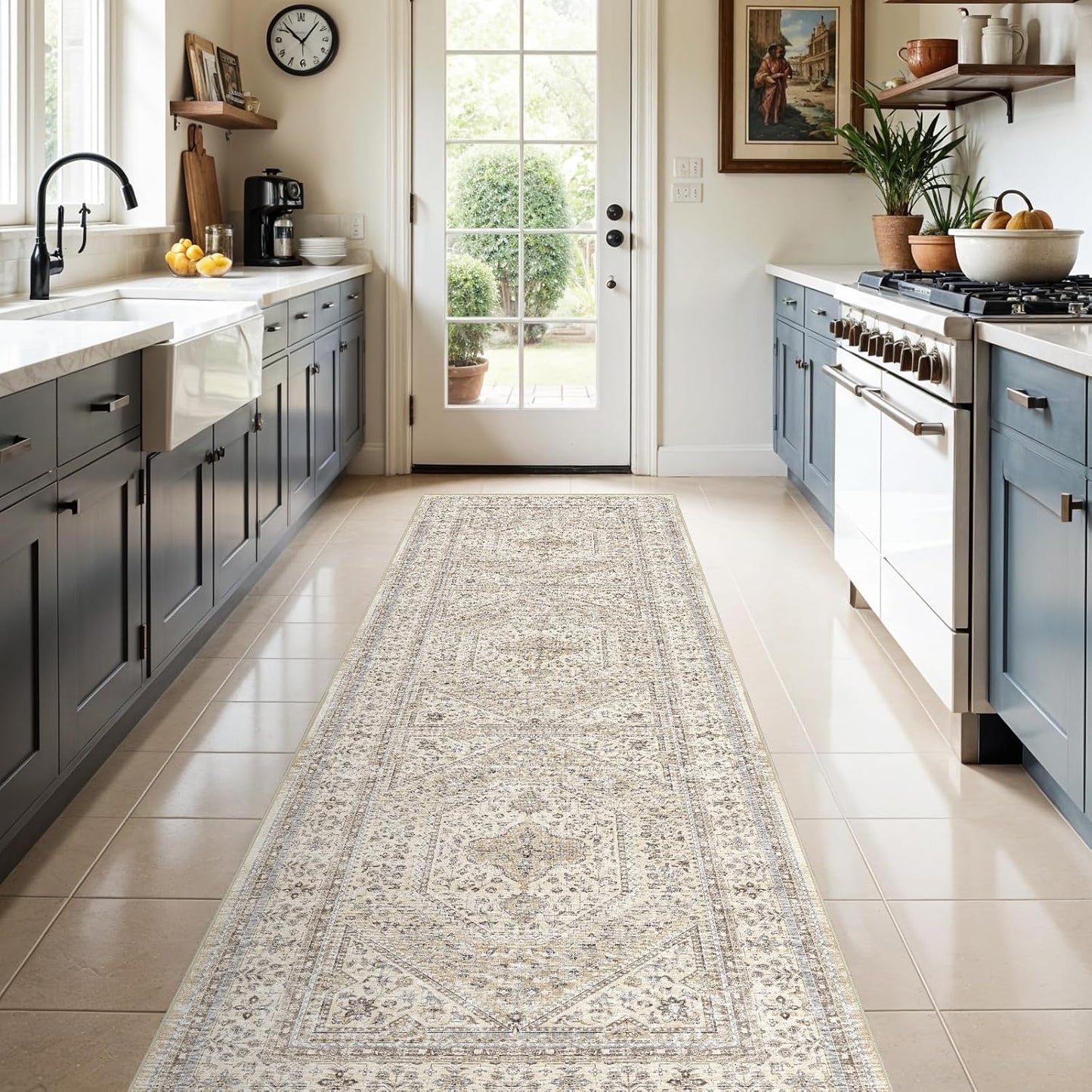 3x10 Runner Rug for Hallway: Vintage Soft Waterproof Mats