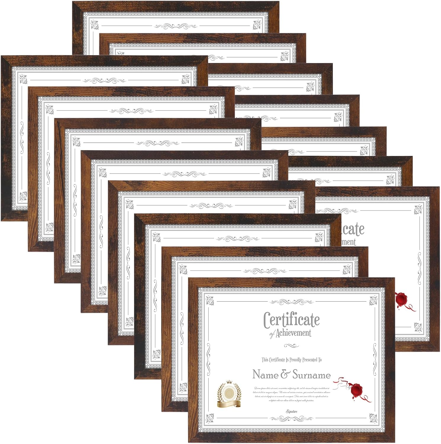 HORLIMER 8.5 x 11 Picture Frame Set of 15 for Display