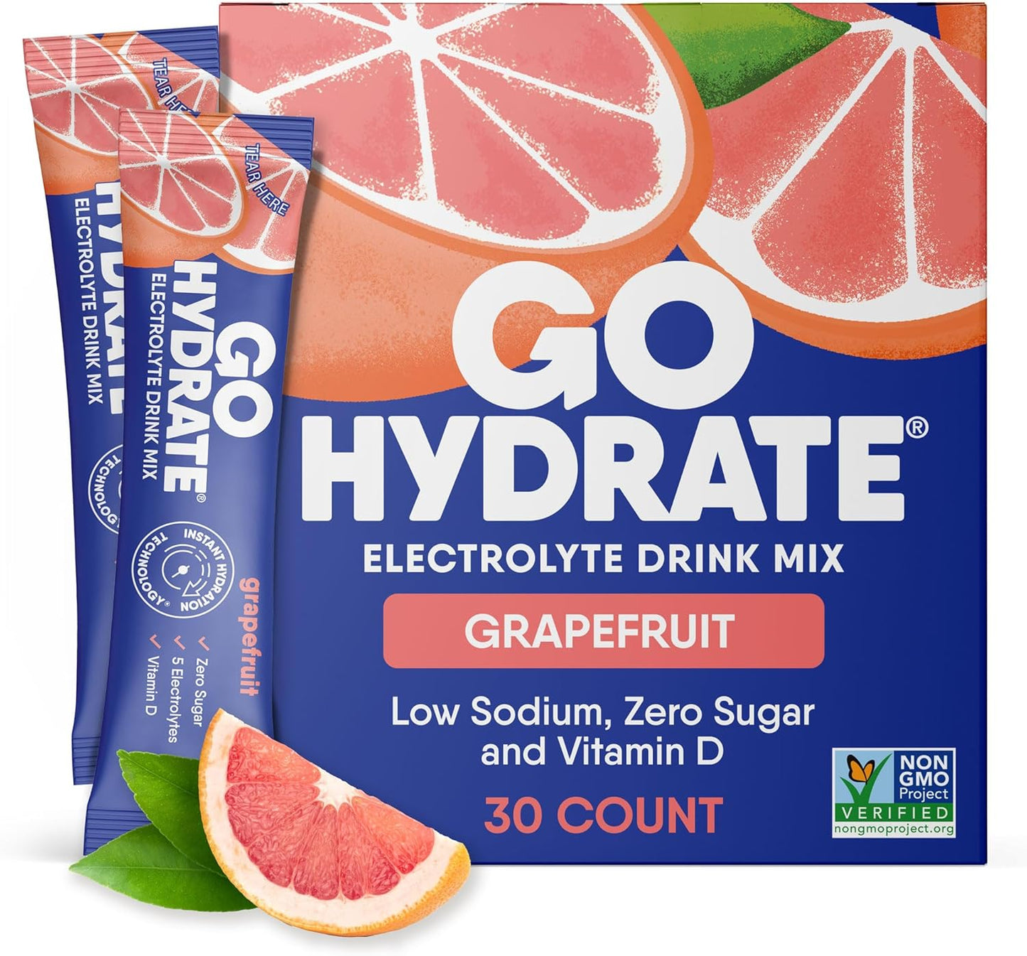 GoHydrate Low Sodium Electrolytes Powder for Instant Hydration