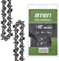 8TEN Full Chisel Chainsaw Chain 42 in.063.404 124DL - Durable Cut