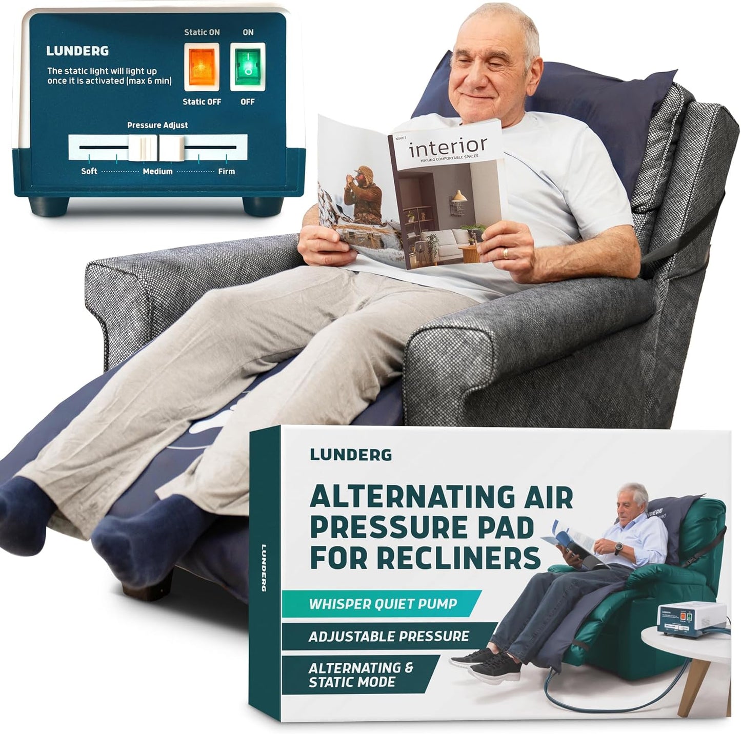 Pressure Relief Recliner Pad - Prevent Bed Sores - Medical Grade