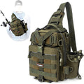 YVLEEN Fishing Tackle Backpack Storage Bag - Water-Resistant Gear Pack