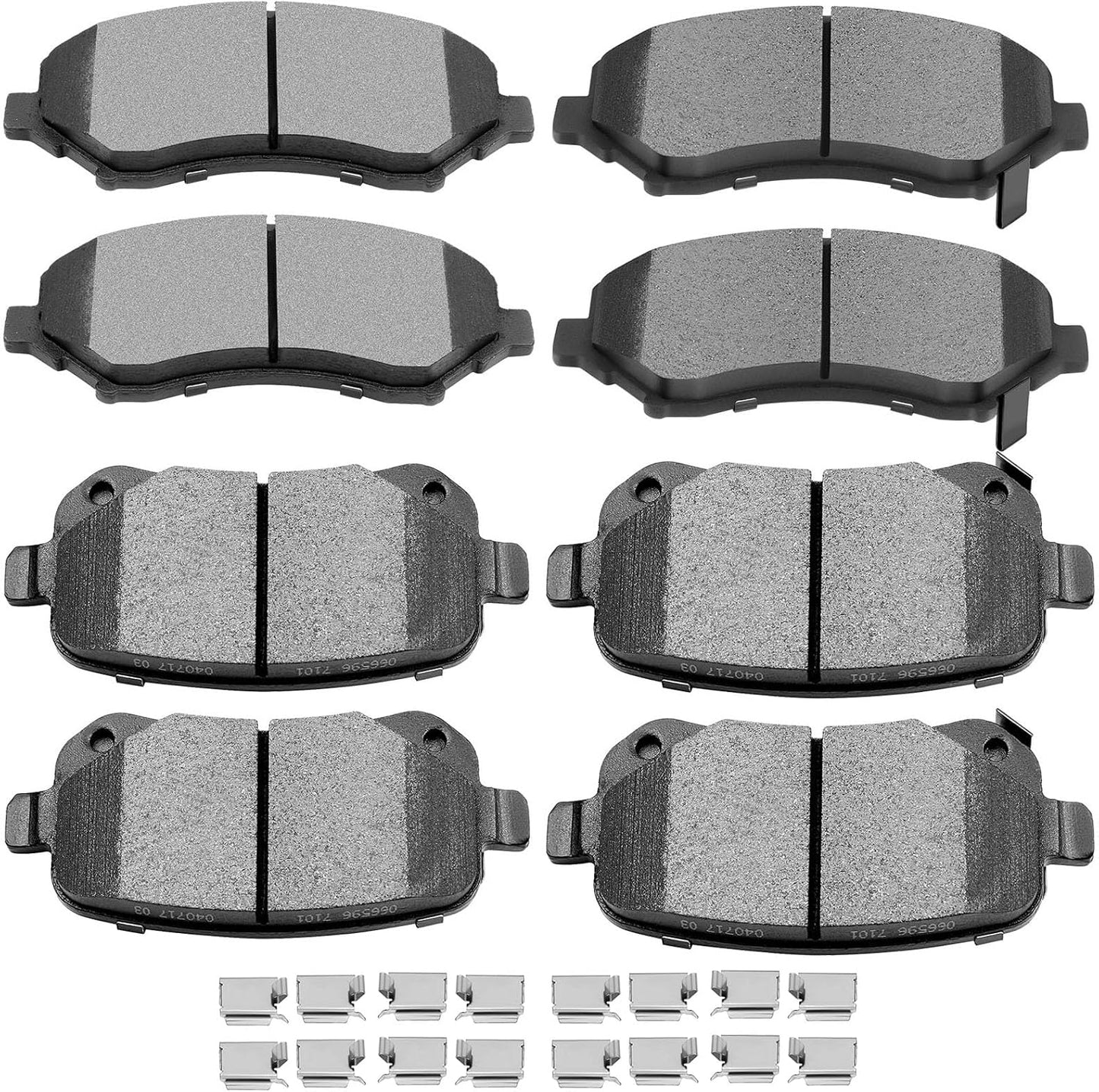 Ceramic Brake Pads Kits for Chrysler, Dodge, Volkswagen Vehicles