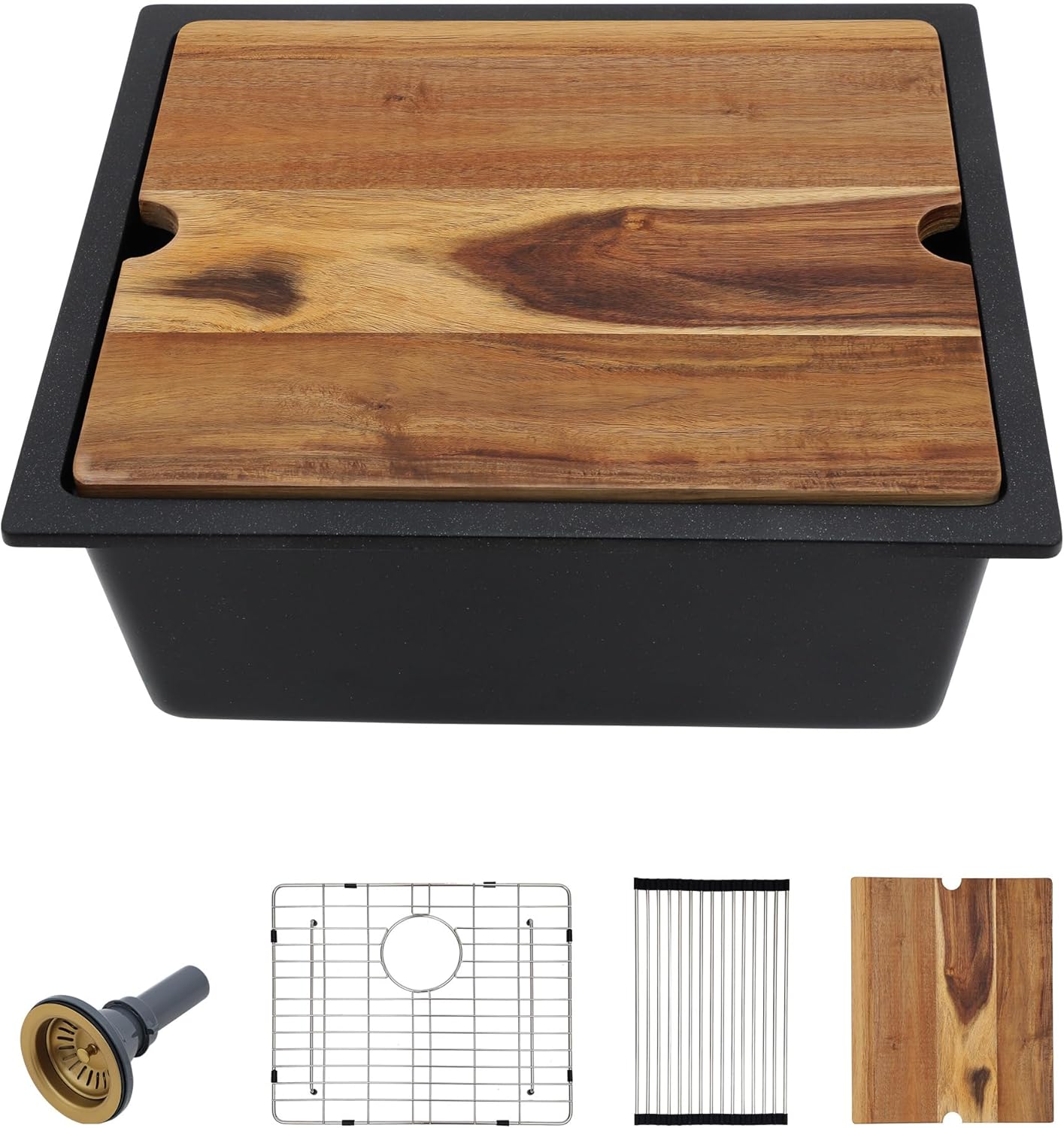 21 Undermount Bar Sink Workstation for Small Kitchens and RVs