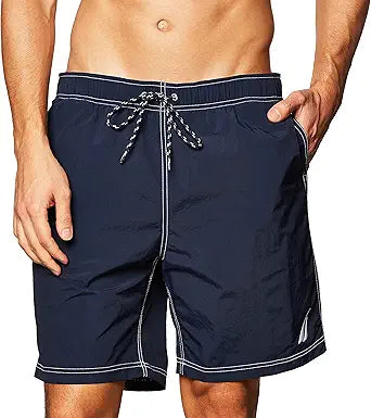 Nautica Men's Solid Quick Dry Classic Logo Swim-Trunk Review