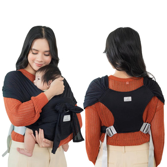 BabbleRoo Baby Sling: Secure Bonding Black