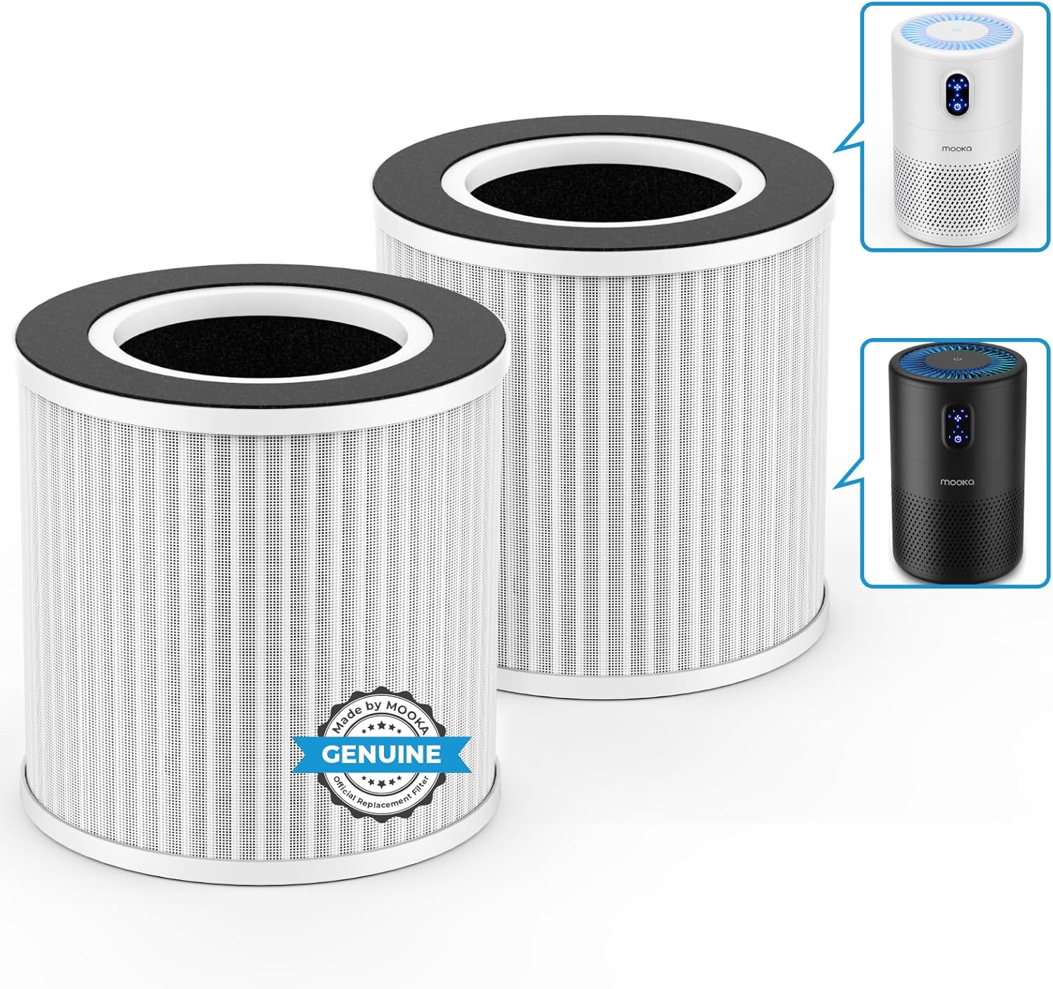 MOOKA Official Certified Replacement HEPA Filter for B-D02L