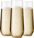 TOSSWARE POP 9oz Flute Champagne Glasses - Unbreakable, Recyclable