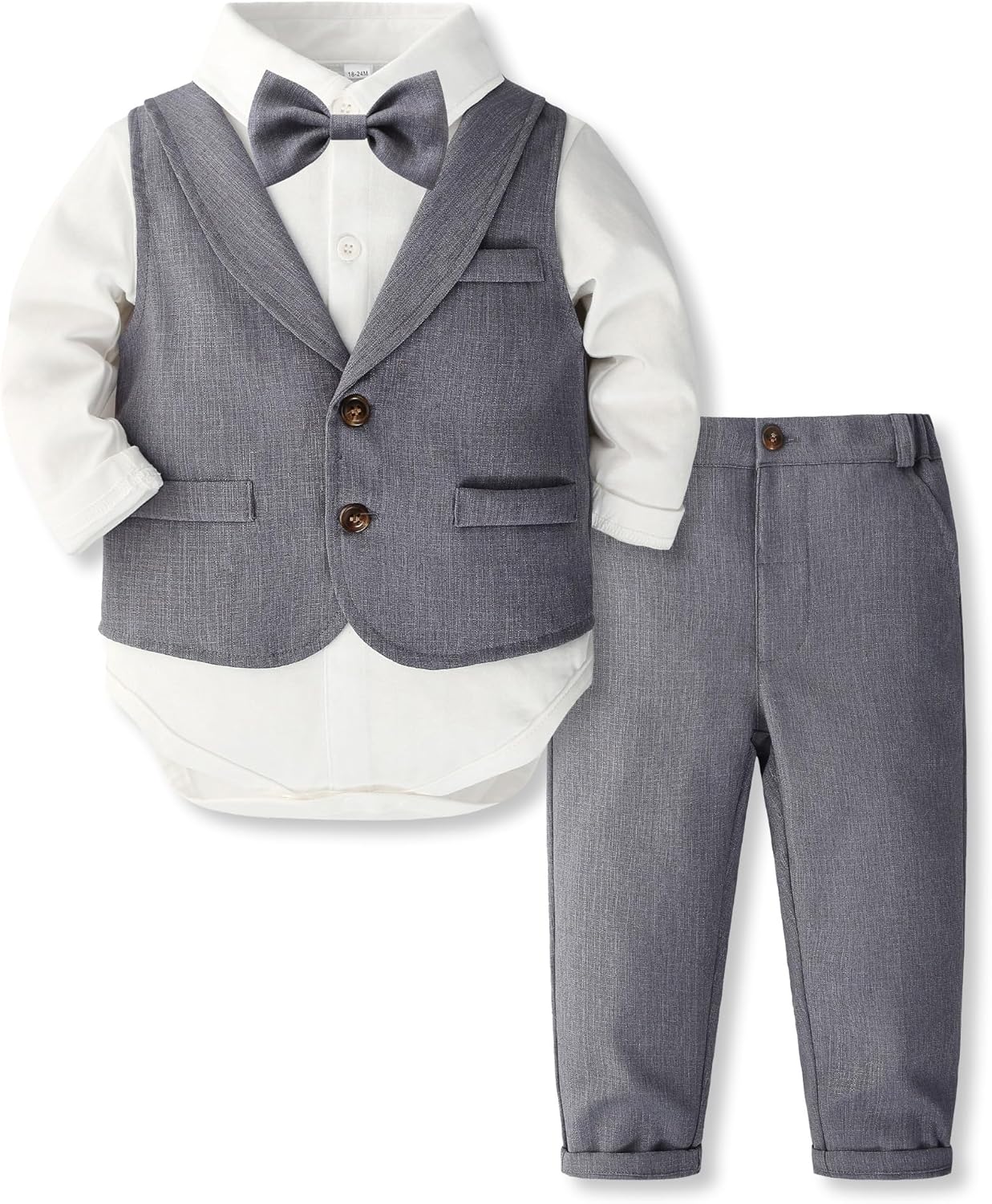 Volunboy Baby Boy Suit Toddler Formal Outfit 3 Piece Set