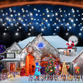 33FT 400 LED Christmas Curtain String Lights with 75 Drops - Cool