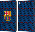 Head Case Designs FC Barcelona Crest Patterns Leather iPad 10.2 Case