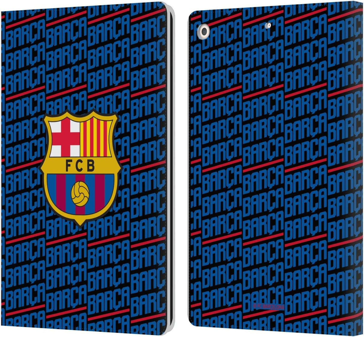 FC Barcelona Leather Wallet Case for iPad 10.2 - Stylish & Durable