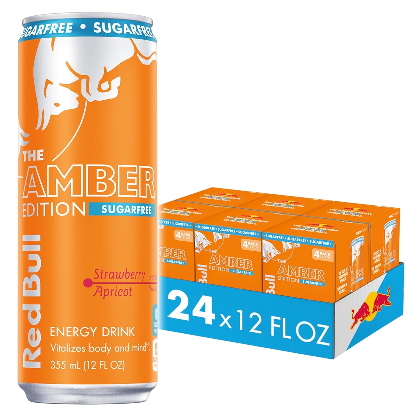 Red Bull Amber Edition Sugar Free Energy Drink for Boosted Energy