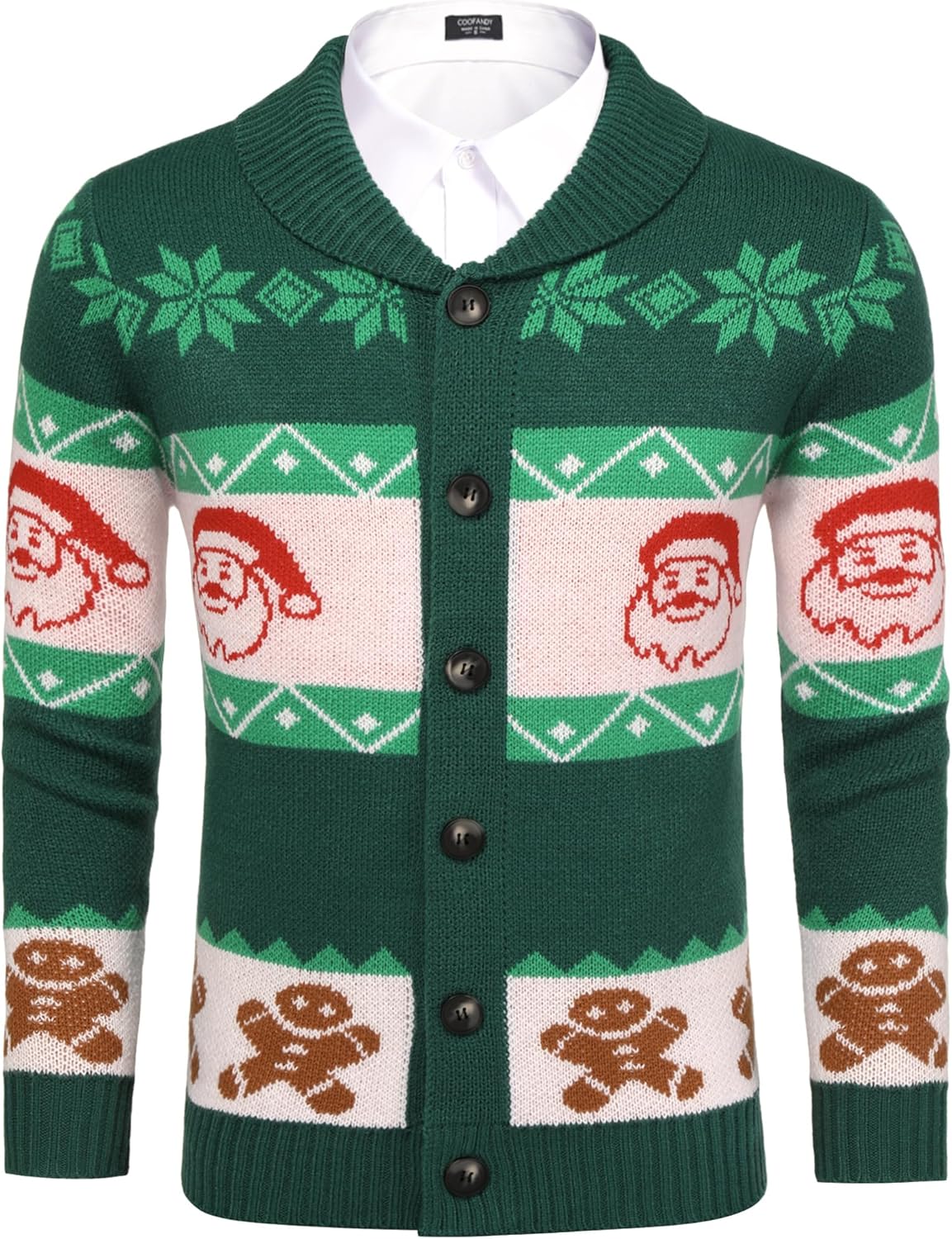 COOFANDY Men's Christmas Cardigans for Festive Holiday Cheer