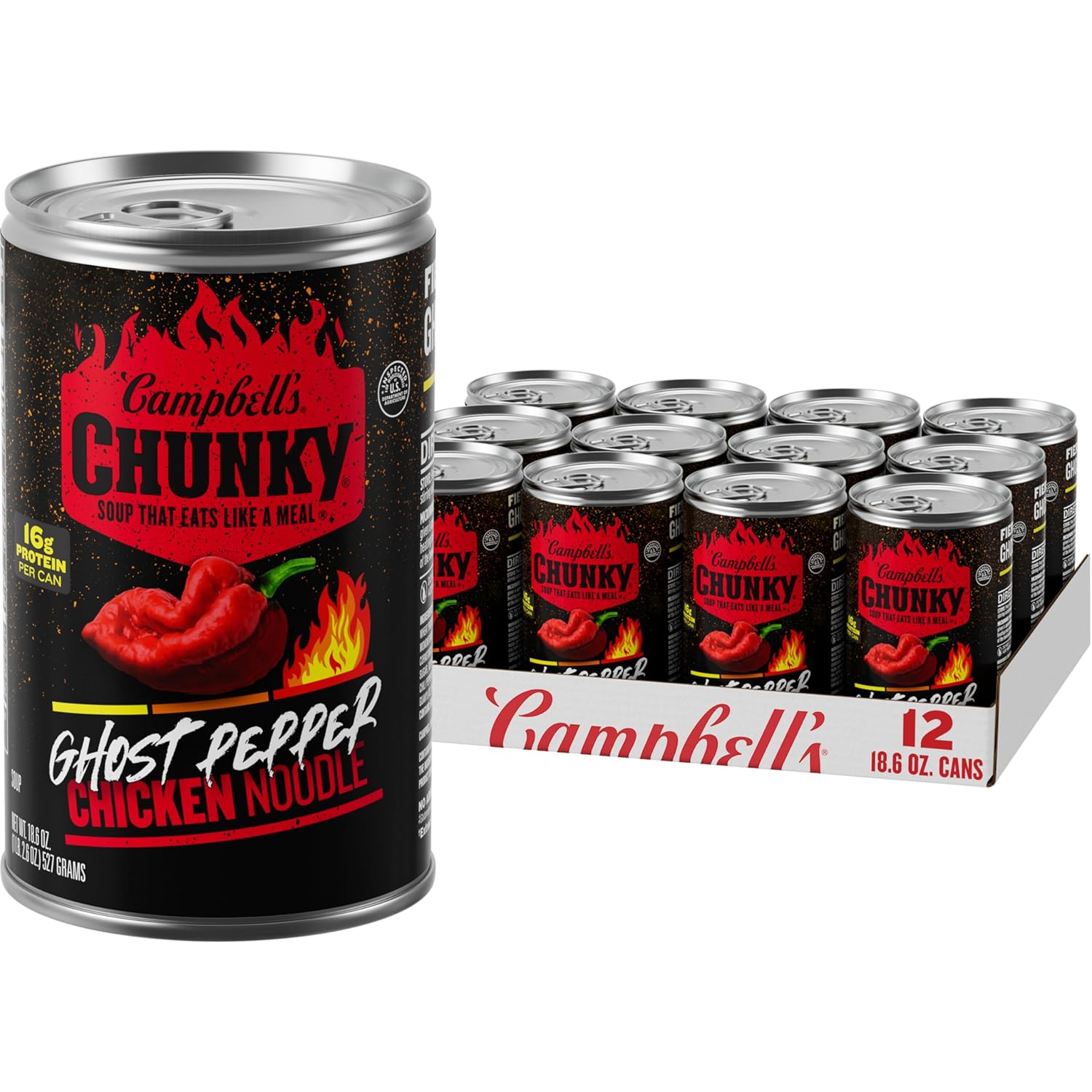 Campbell's Chunky Ghost Pepper Chicken Noodle Soup - 12 Pack
