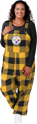 FOCO NFL Women's Team Logo Bib Overalls - Bold Game Day Outfit