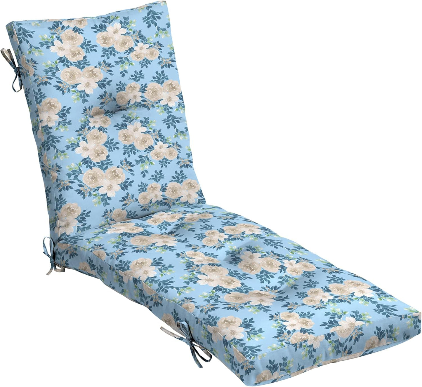Arden Plush Modern Tufted Chaise Cushion for Outdoor Comfort