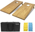 Regulation Size Wooden Cornhole Boards Set - Durable 4 ft x 2 ft SOLID