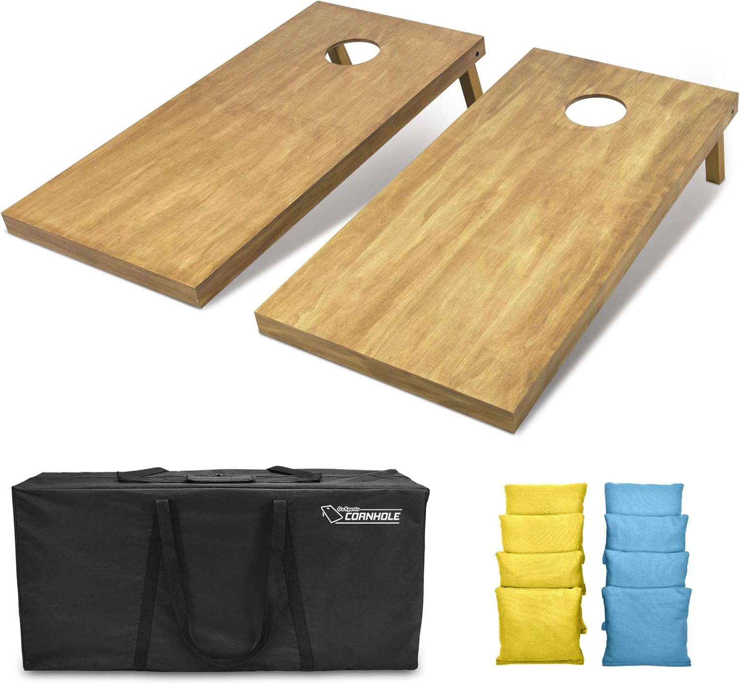 GoSports 4 ft x 2 ft Wooden Cornhole Boards Set for Fun