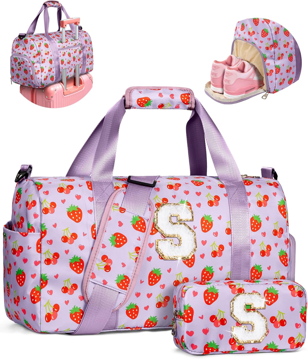 Personalized Kids Duffle Bag for Girls - Perfect Travel Gift
