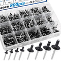 Large Flange Pop Rivets Assortment Kit 800pcs - Durable Riveting Set