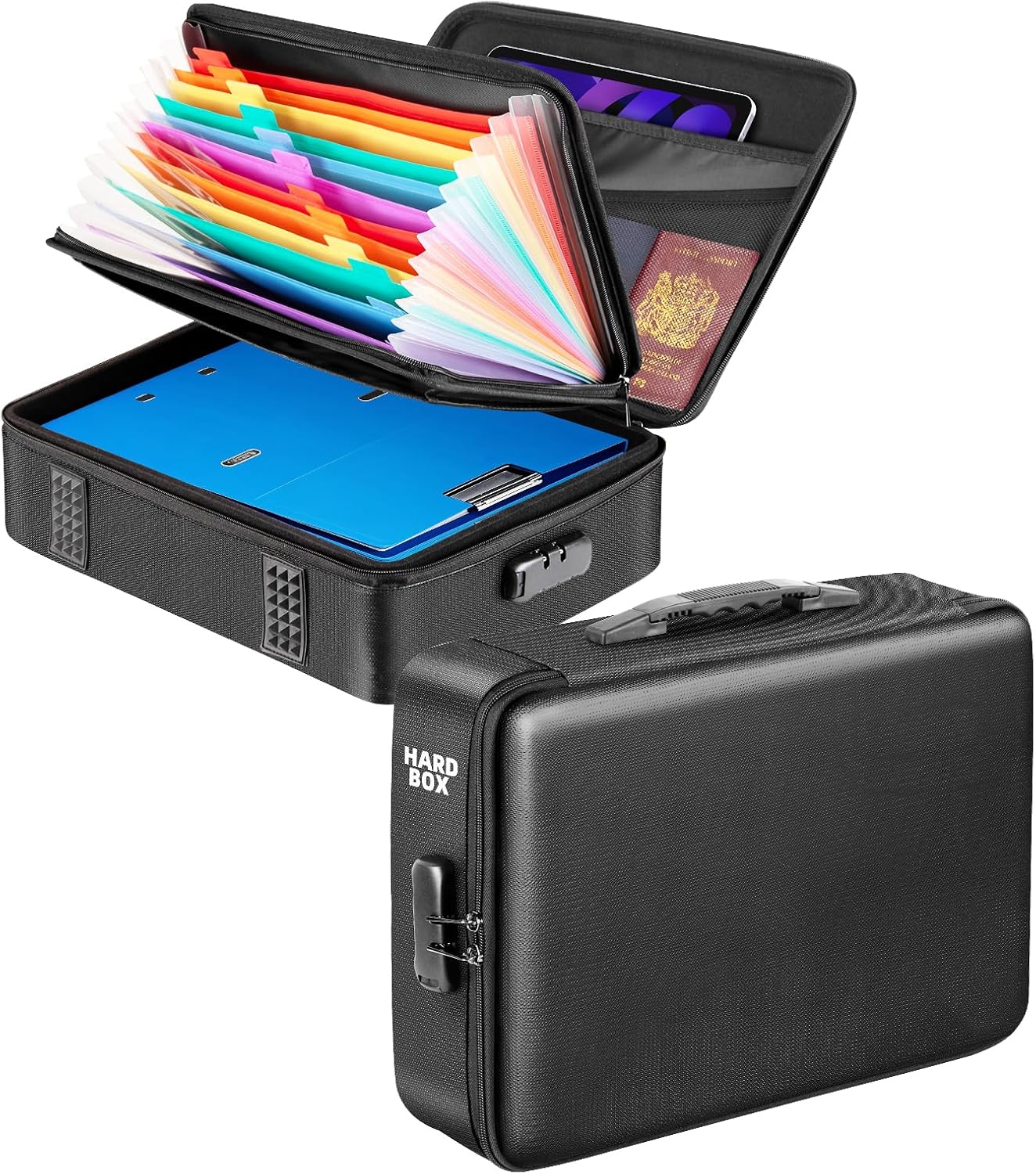 Fireproof Document Organizer Box for Home and Office Storage