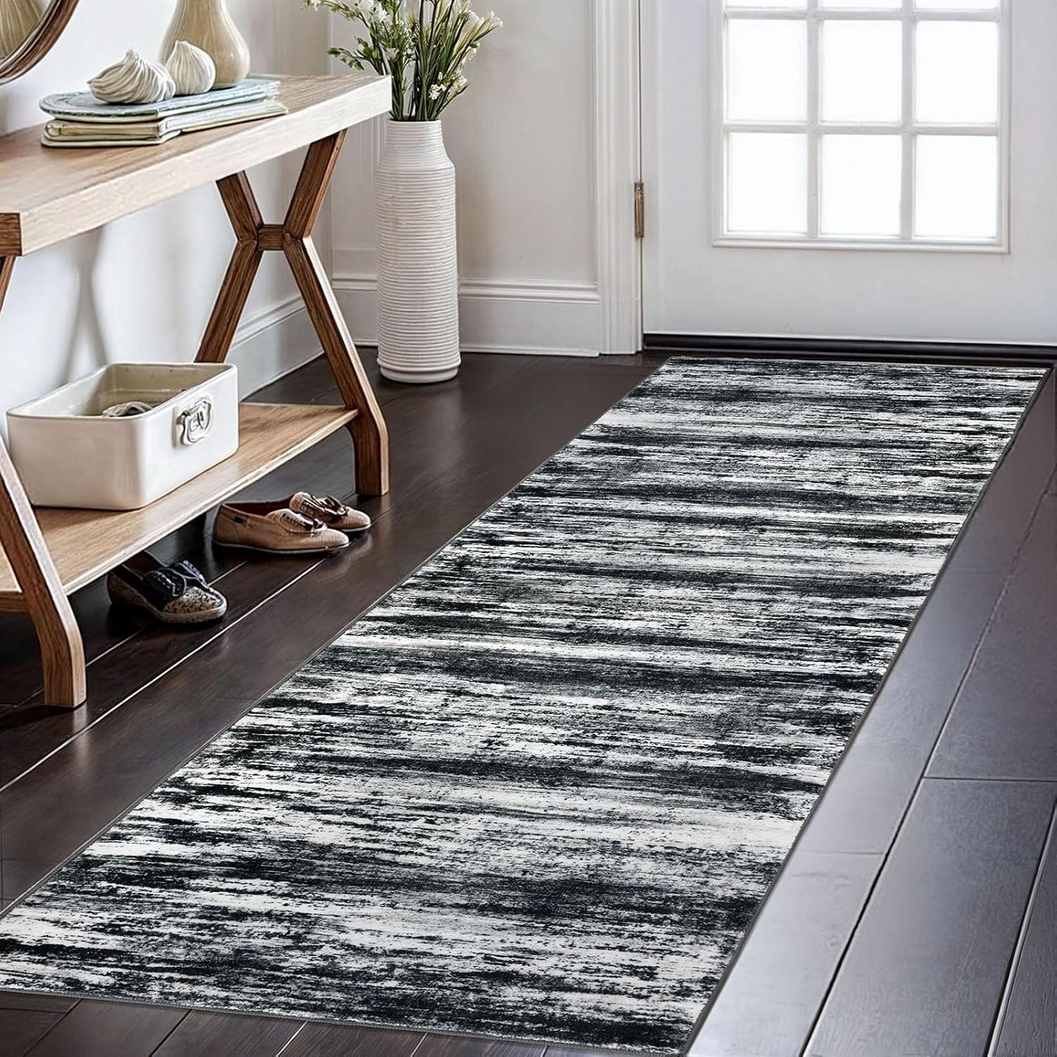 KOZYFLY Modern Abstract Kitchen Runner Rug for Stylish Spaces