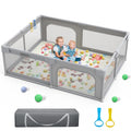 Extra Large Baby Playpen, Sturdy Safety Playard with Soft Mesh