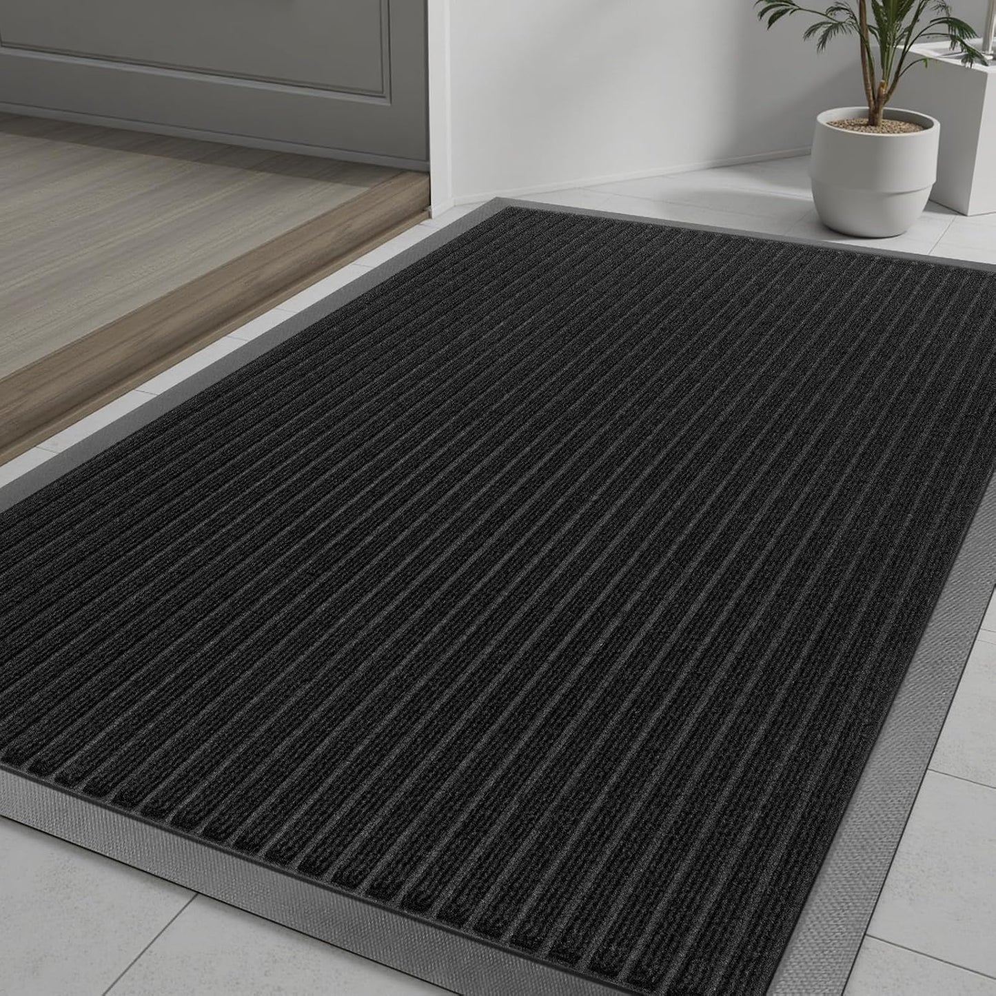 Vicwe Heavy Duty Non-Slip Rubber Doormat for Indoor Outdoor Use