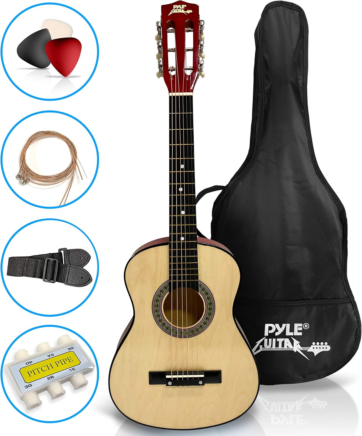 Ultimate Beginner Guitar Set - Pyle 30 Acoustic