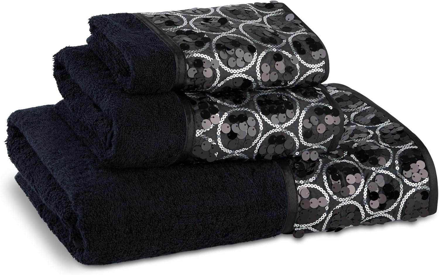 Sinatra Modern Bathroom Towel Set - 3 Piece Luxury Decor
