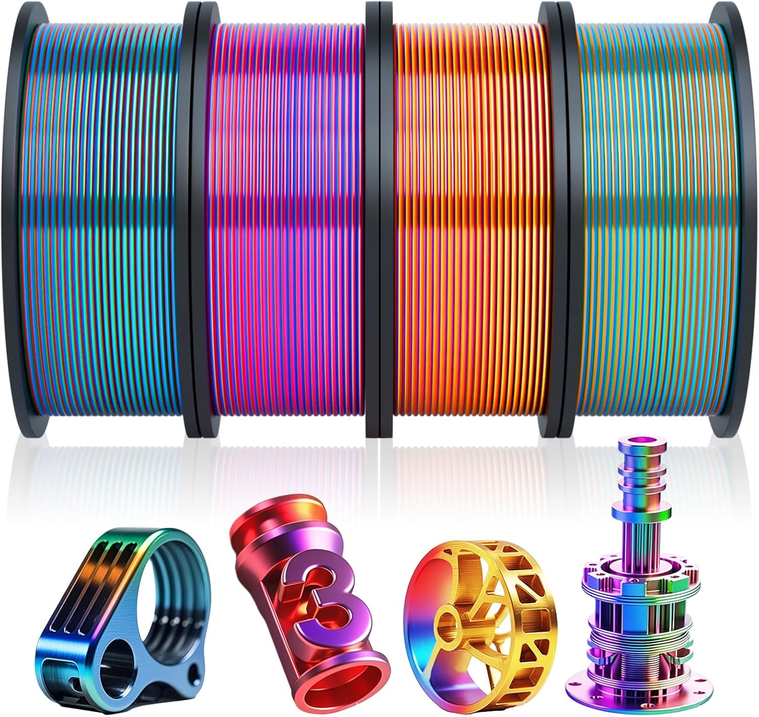 Pangda 3D Printer Filament Bundle for Vibrant Holiday Crafts