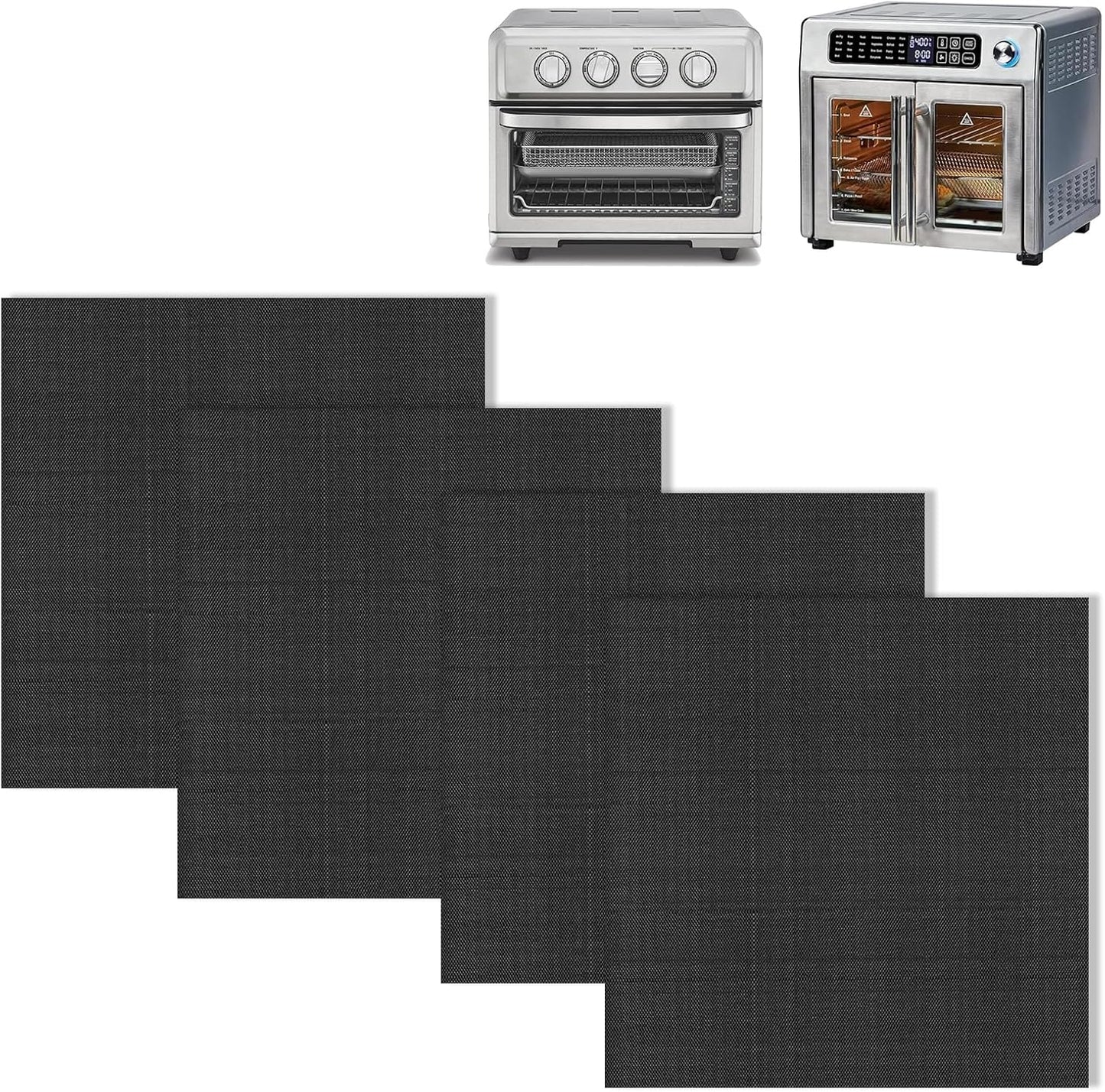 Non-Stick Oven Liners: Heat Resistant, 4 Pack