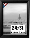 Black 24x31 Picture Frame.75 in Wide - Handmade Solid Wood