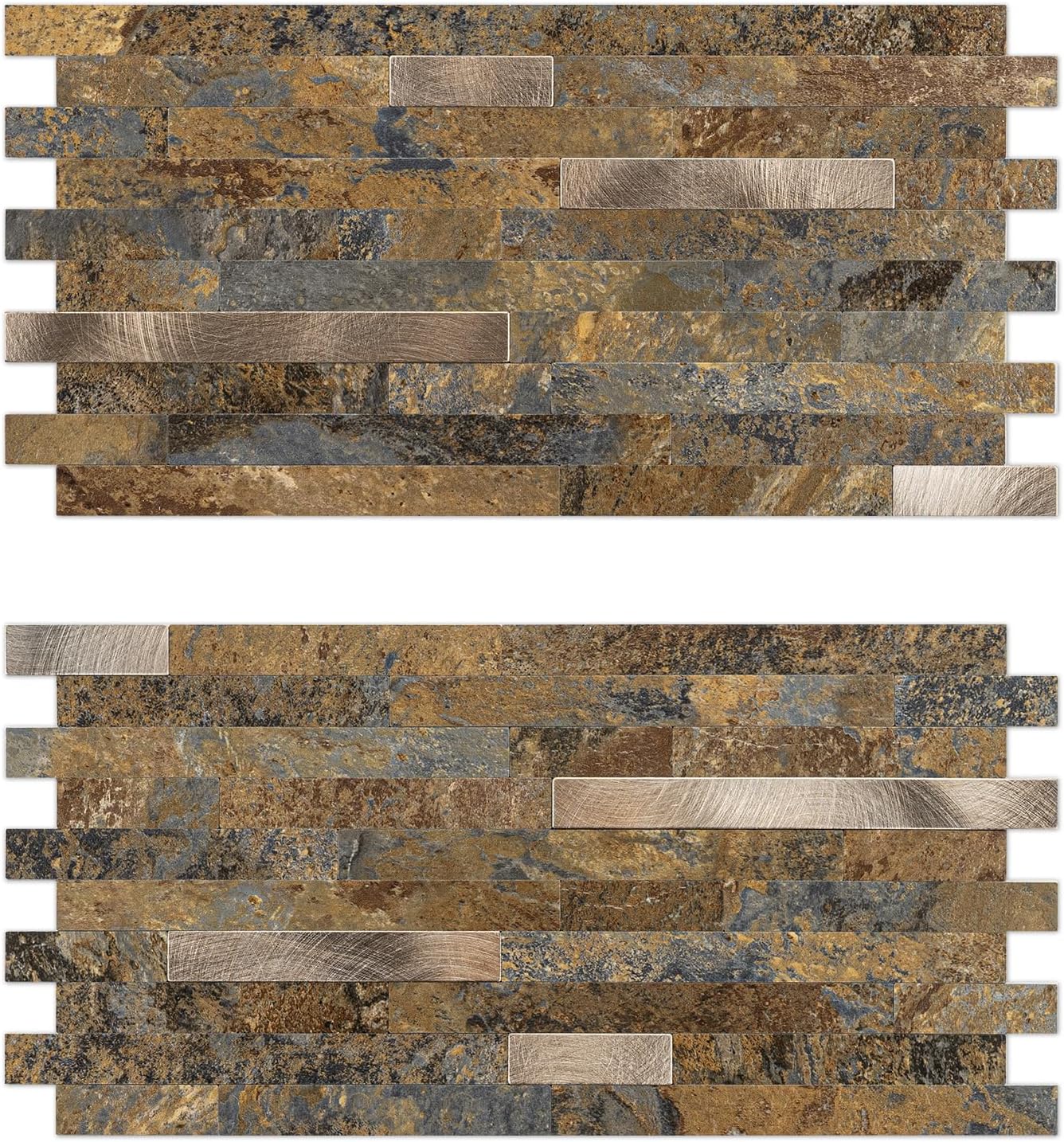 Peel and Stick Backsplash Tiles for Kitchen and Fireplace Use