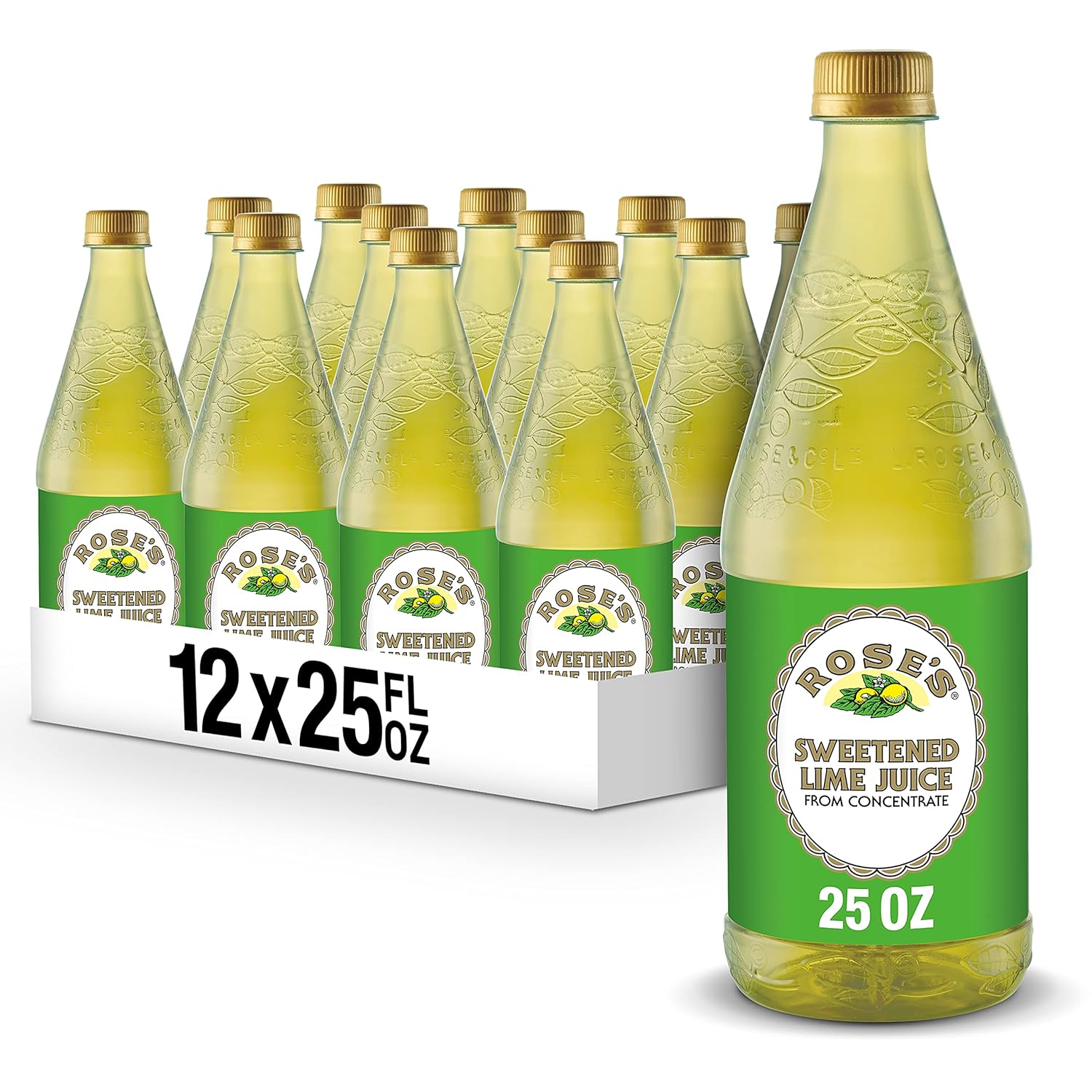 Rose's Sweetened Lime Juice for Cocktails and Drinks - 25 fl oz
