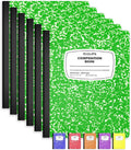 Composition Notebooks (6 Pack) Wide Ruled Marble Notebooks - Durable