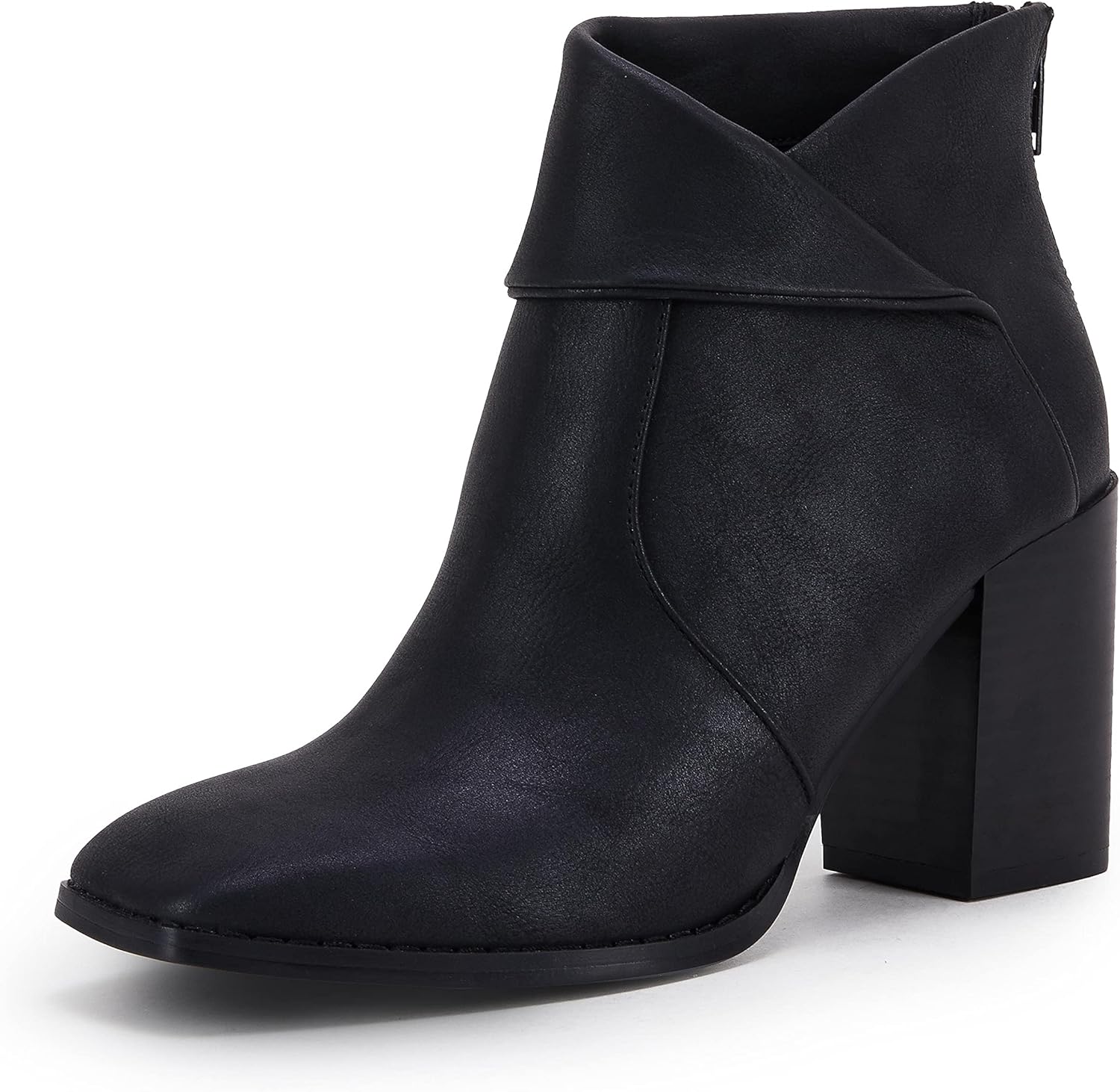 LAICIGO Women's Square Toe Ankle Boots for Stylish Comfort