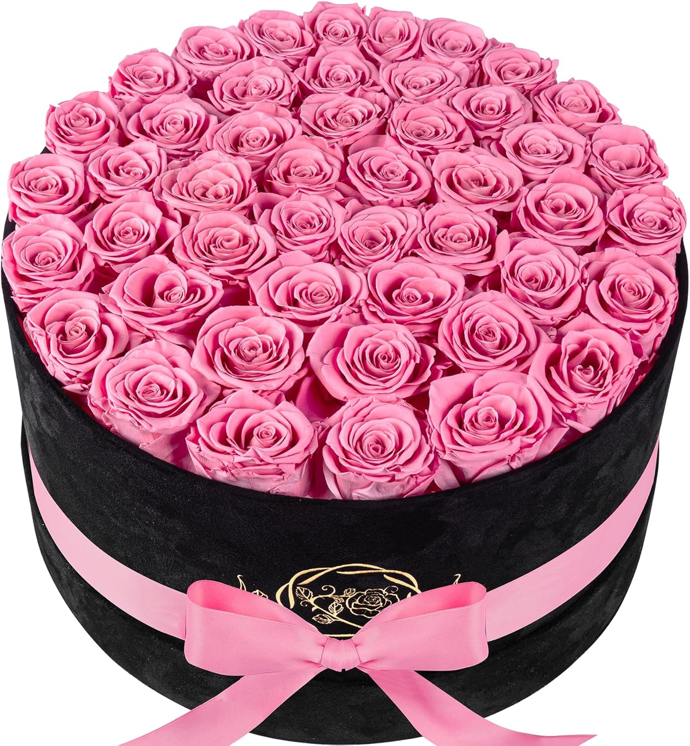 47 Roses in Luxury Suede Box for Mothers Day or Any Occasion
