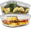 Razab 6.5 Cups / 52 Oz Glass Food Storage Set - Airtight Oven Safe