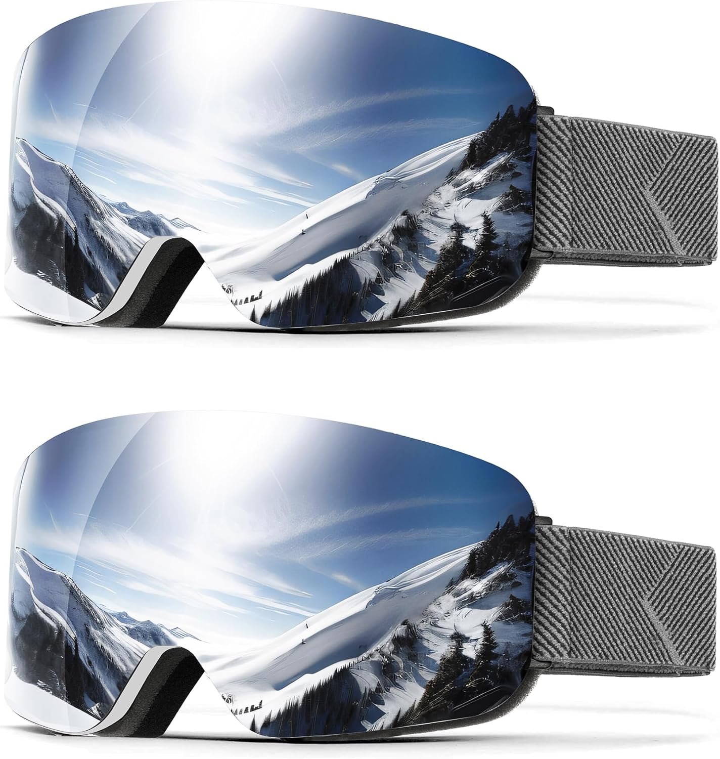 QALLY Anti-fog Ski Goggles with UV Protection