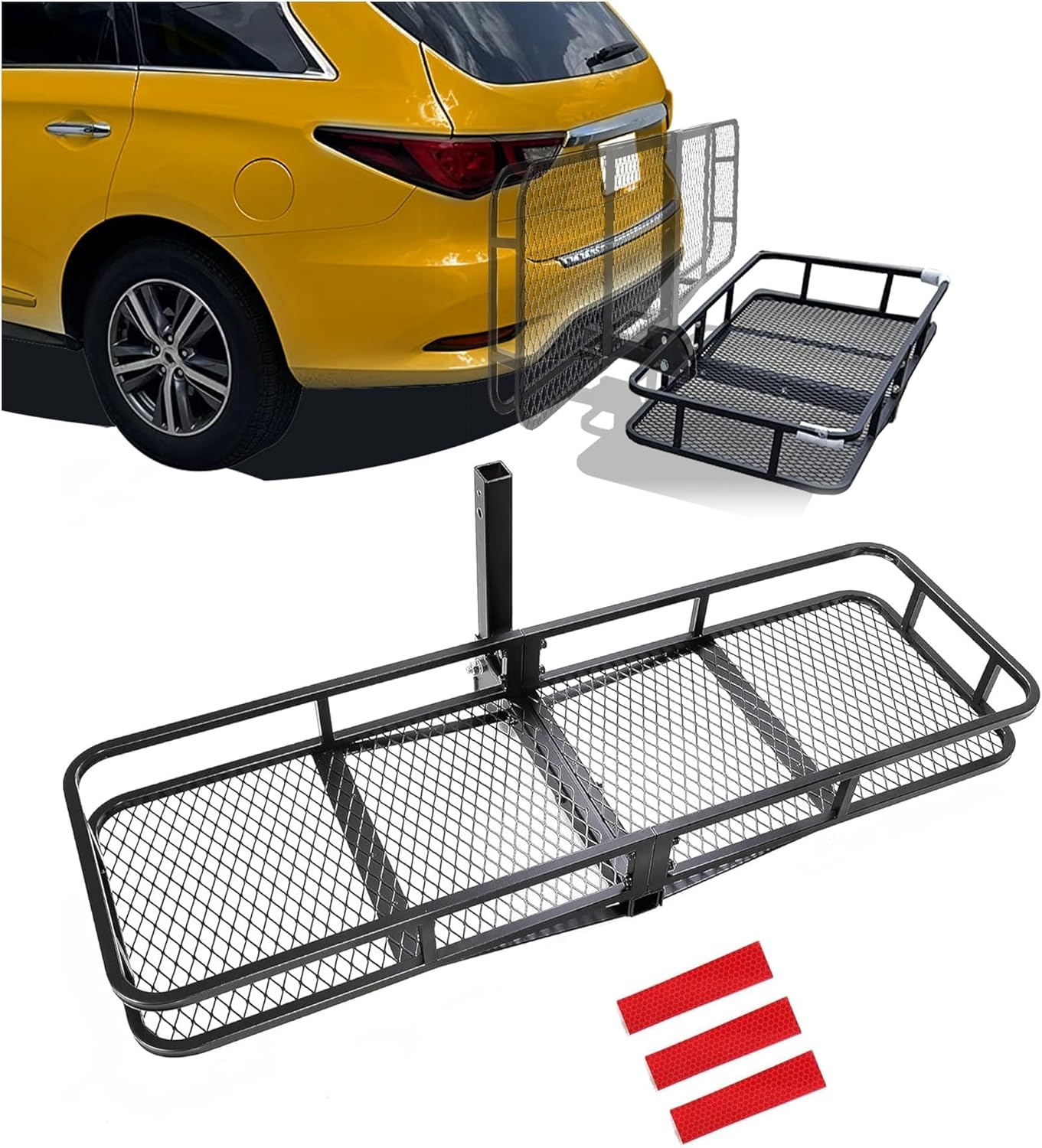 KUAFU Hitch Cargo Carrier Rack for SUVs, Trucks, and Vans