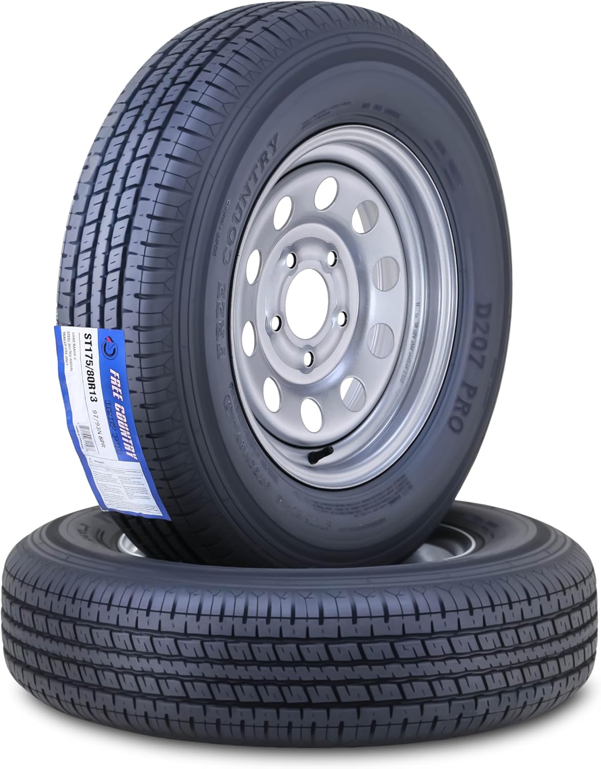 Free Country Trailer Tire Wheel Assembly with Scuff Guard Feature