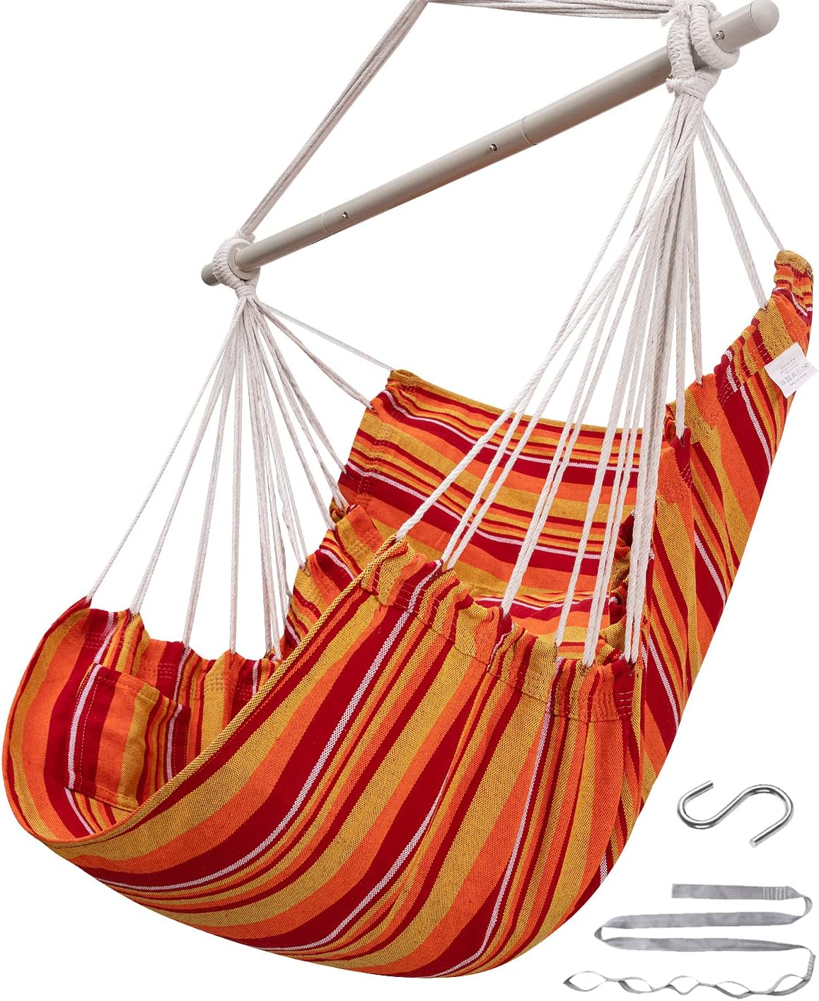 ADVOKAIR Hammock Chair Swing - Heavy-Duty Indoor Outdoor Relaxation